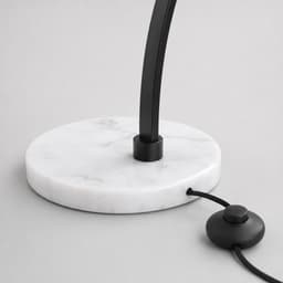 Lumen Floor Lamp — marble base and foot dimmer detail
